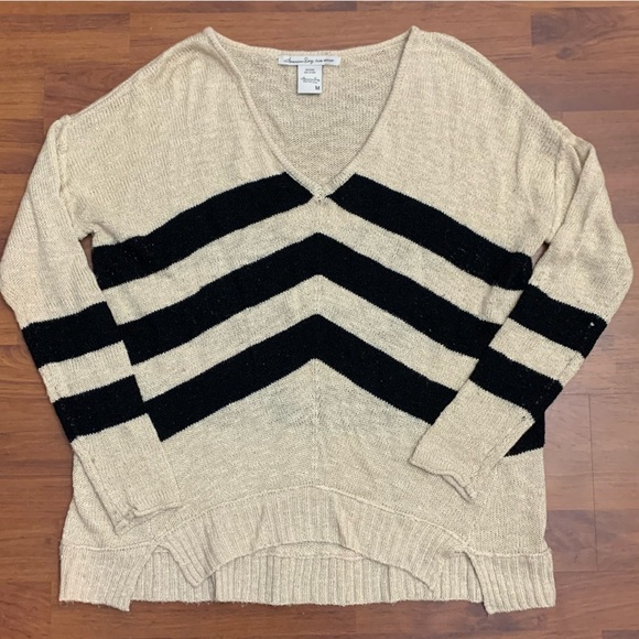 American Rag Sweaters - American Rag Y2K Chevron Striped Sweater